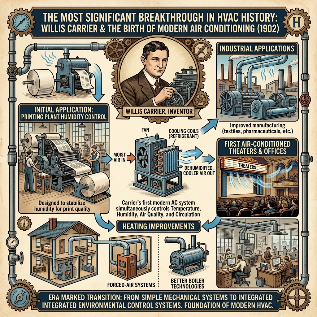 Early air conditioning development